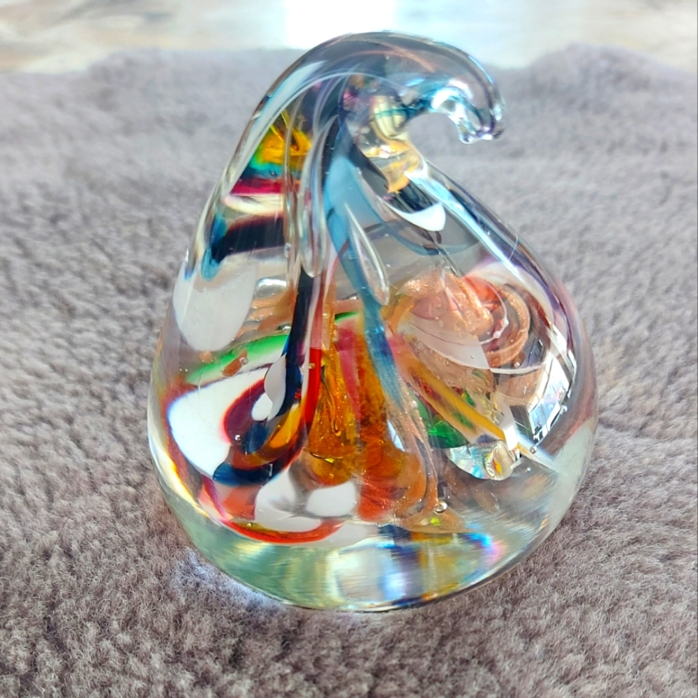 Colorful Glass Art Sculpture